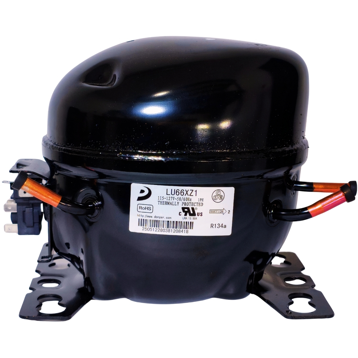 Compresor Nevera 1/5 HP Donper Original - Motor de Refrigeración R134a 110V (Modelo LU66XZ1) - Imagen 11