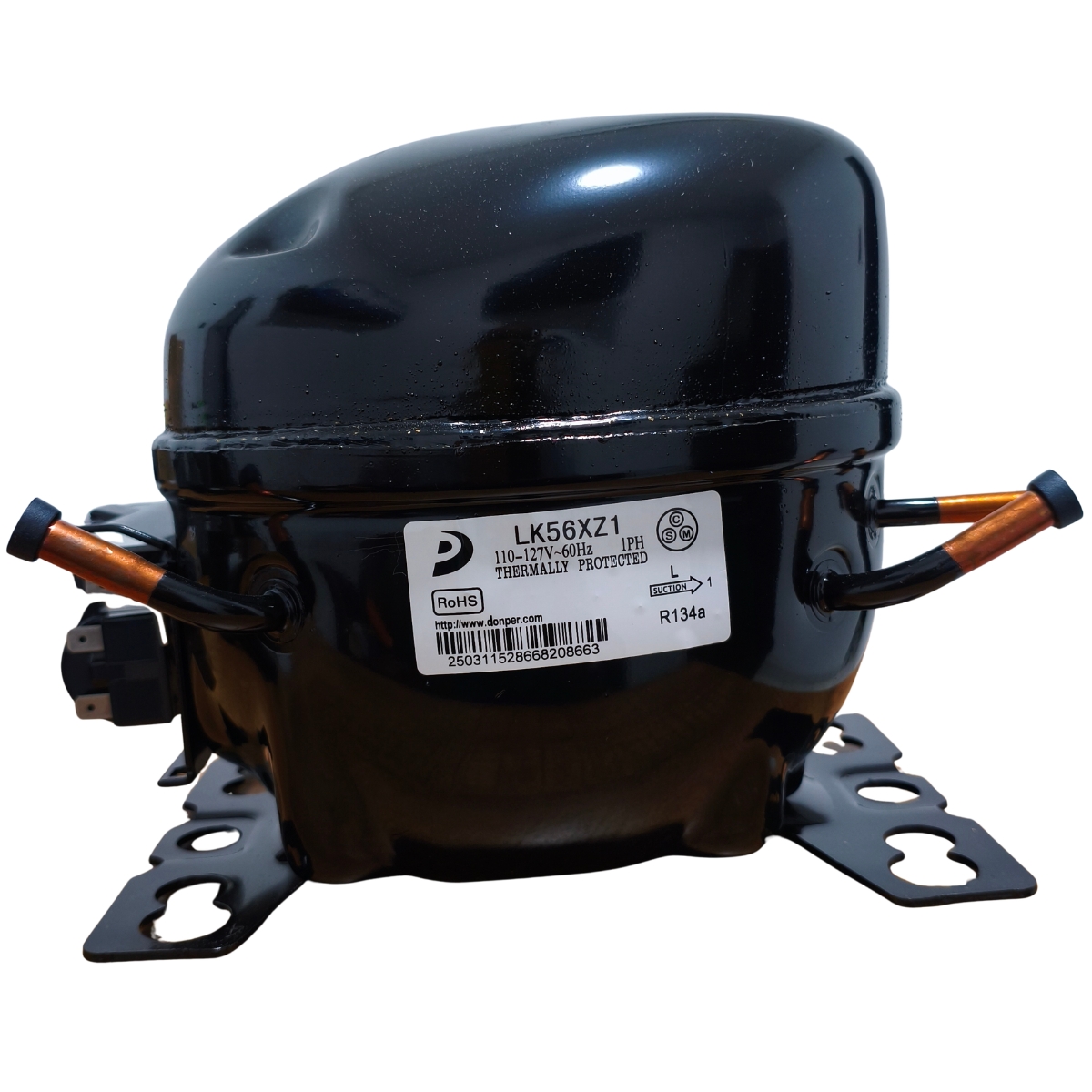 Compresor Nevera 1/6 HP Donper Original - Motor de Refrigeración R134a 110V (Modelo LK56XZ1) - Imagen 11