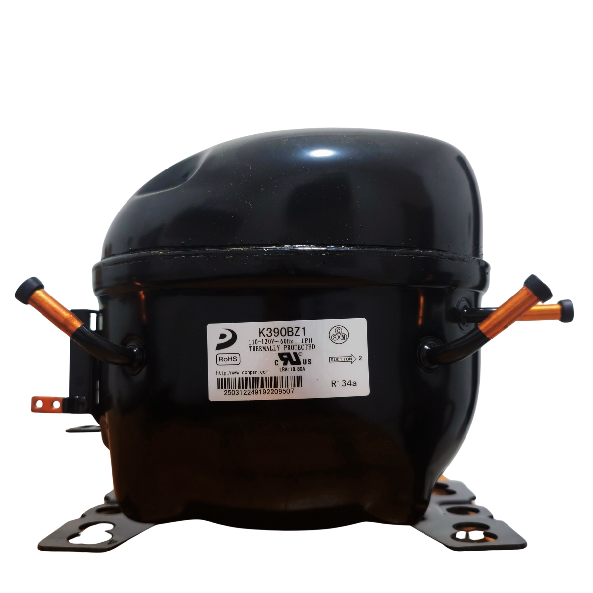Compresor Nevera 3/8 HP Donper Original - Motor de Refrigeración R134a 110V (Modelo K390BZ1) - Imagen 10
