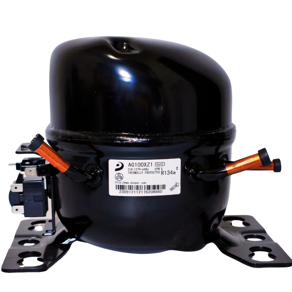 Compresor Nevera 1/8 HP Donper Original - Motor de Refrigeración R134a 110V (Modelo AG100XZ1) - Imagen 11