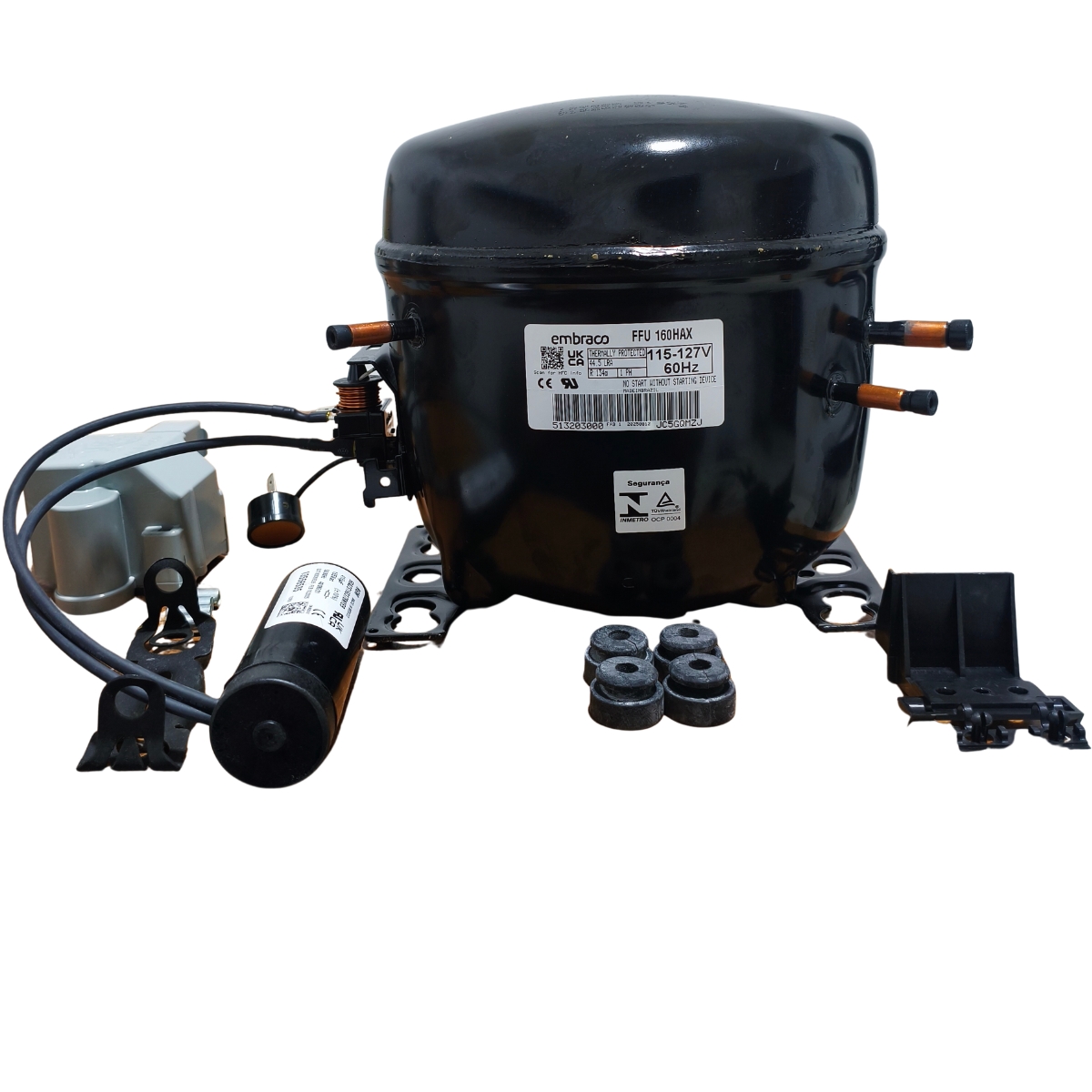 Compresor Nevera 1/2 HP Embraco Original - Motor de Refrigeración R134a 110V (Modelo FFU160HAX) - Imagen 11