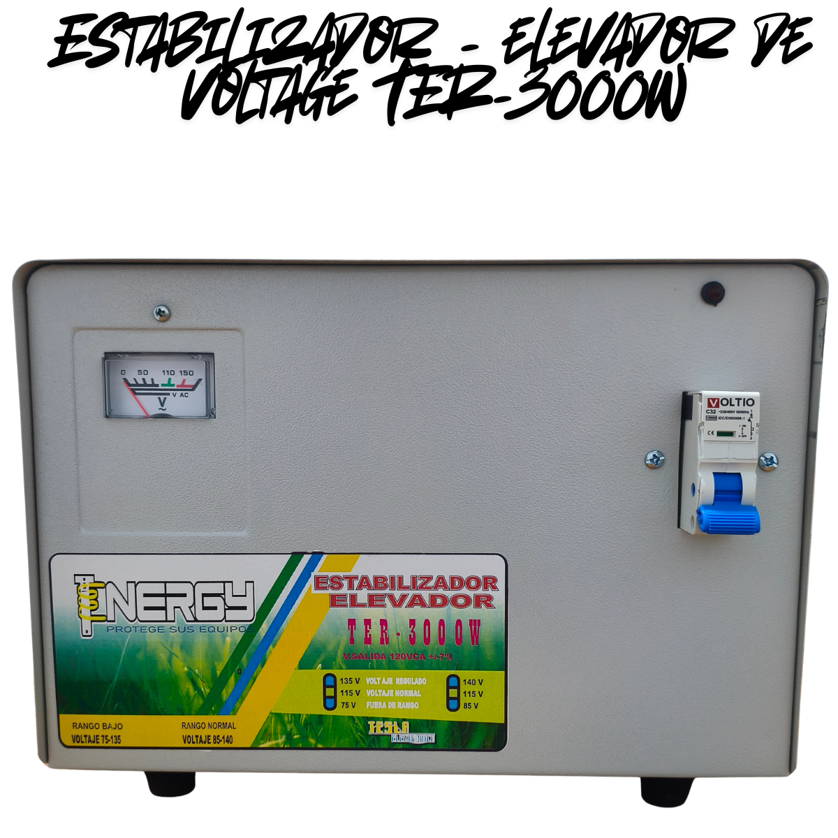 Estabilizador Elevador de Voltaje Tenergy 3000W - Protector Profesional para Neveras, Lavadoras y Hogar (Modelo TER-3000W) - Imagen 13