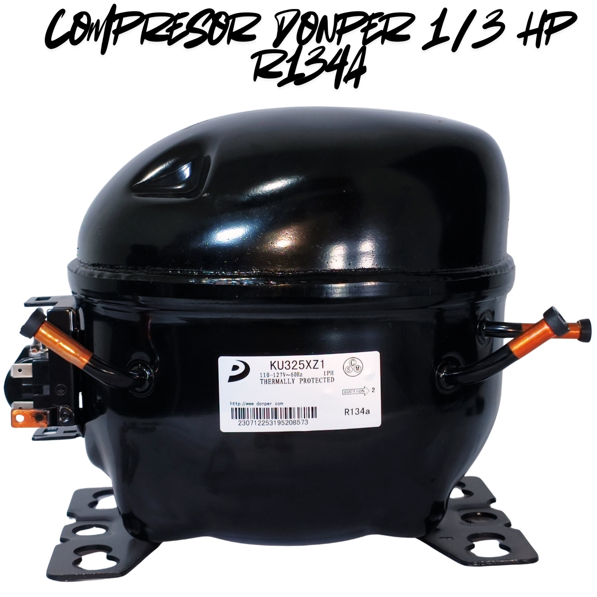 Compresor Nevera 1/3 HP Donper Original - Motor para Refrigeración R134a 110V (Alta Eficiencia) - Imagen 13