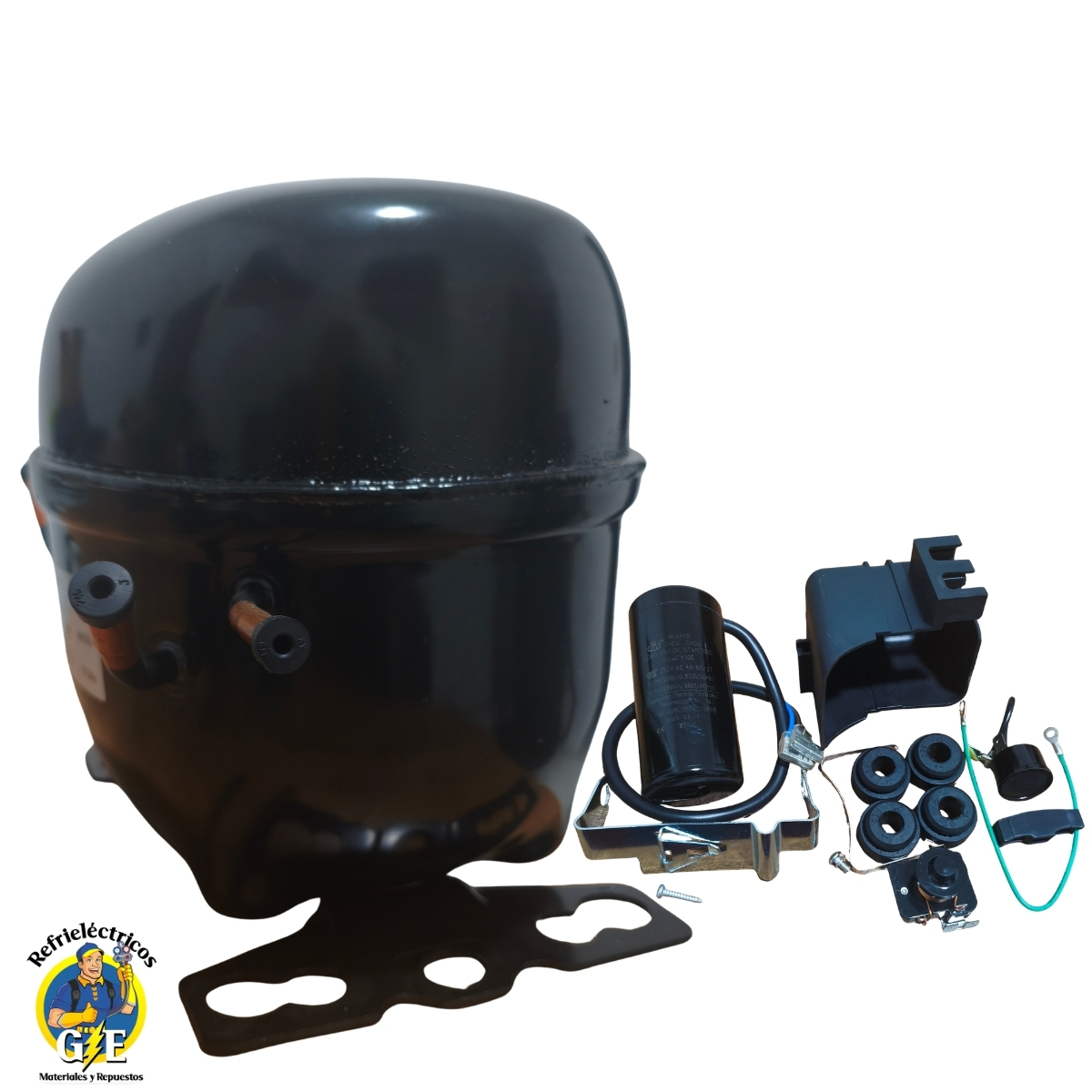 Compresor Nevera 3/8 HP Donper Original - Motor de Refrigeración R134a 110V (Modelo K390BZ1) - Imagen 5