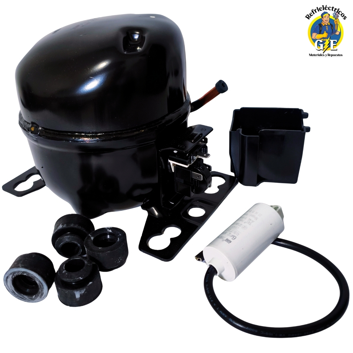 Compresor Nevera 1/8 HP Donper Original - Motor de Refrigeración R134a 110V (Modelo AG100XZ1) - Imagen 5