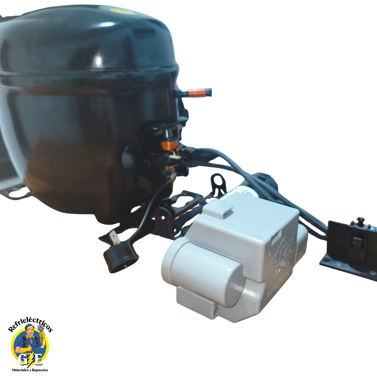 Compresor Nevera 1/3 HP Embraco Original - Motor de Refrigeración R134a 110V (Modelo FFI12HBX) - Imagen 6