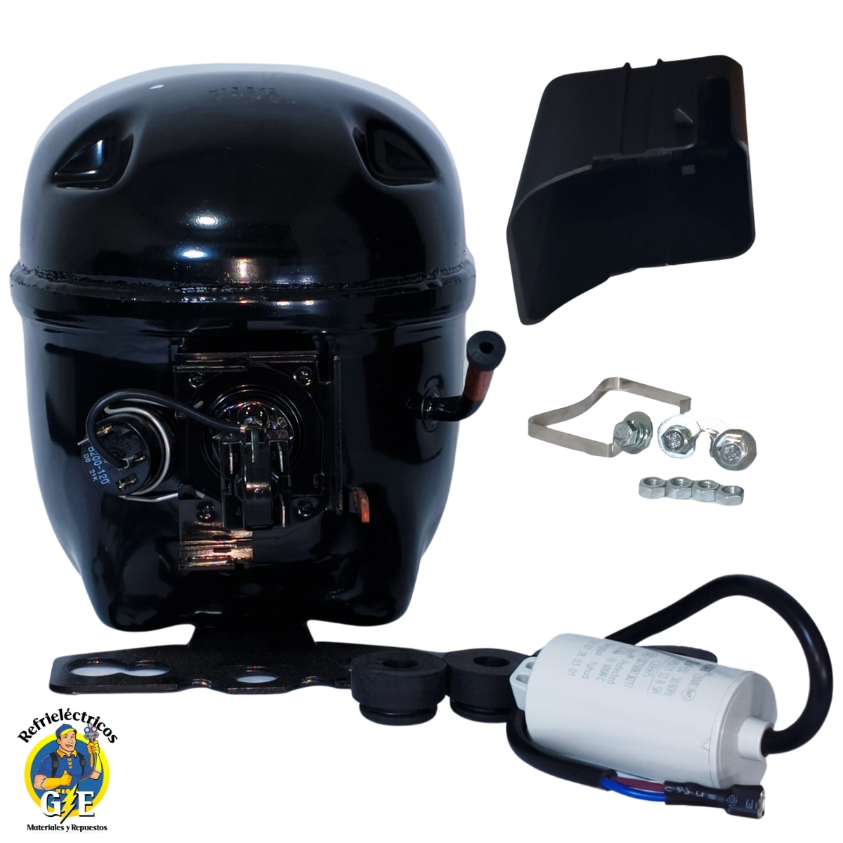 Compresor Nevera 1/3 HP Donper Original - Motor para Refrigeración R134a 110V (Alta Eficiencia) - Imagen 7