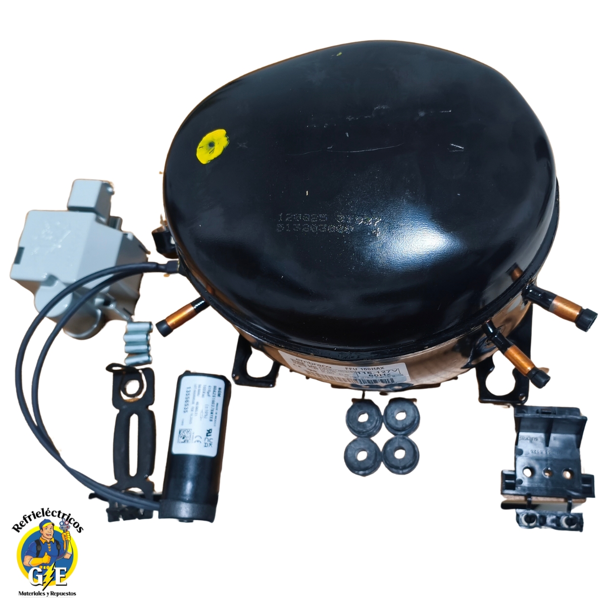 Compresor Nevera 1/2 HP Embraco Original - Motor de Refrigeración R134a 110V (Modelo FFU160HAX) - Imagen 7