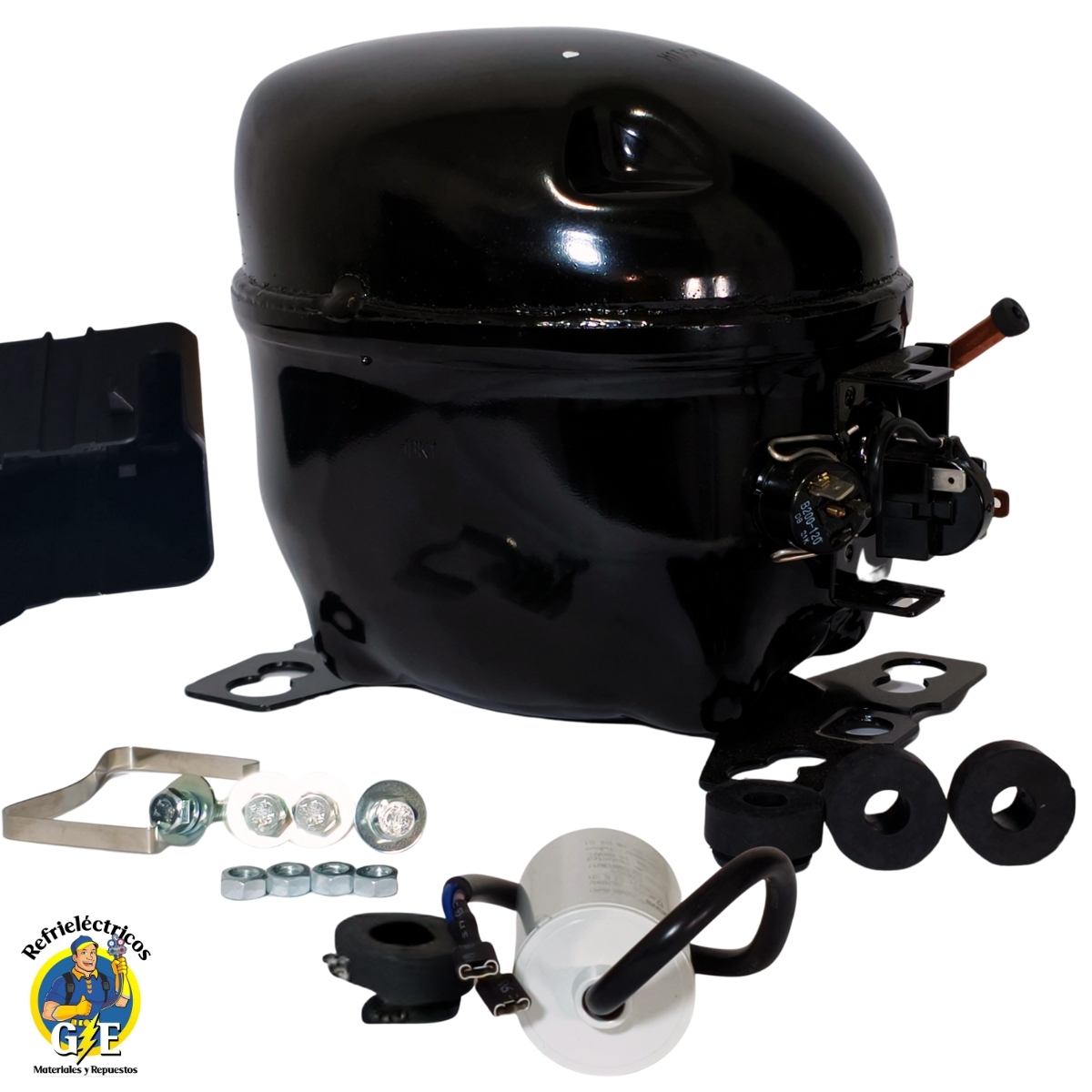 Compresor Nevera 1/3 HP Donper Original - Motor para Refrigeración R134a 110V (Alta Eficiencia) - Imagen 8