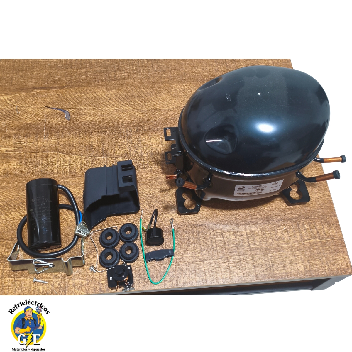 Compresor Nevera 3/8 HP Donper Original - Motor de Refrigeración R134a 110V (Modelo K390BZ1) - Imagen 7