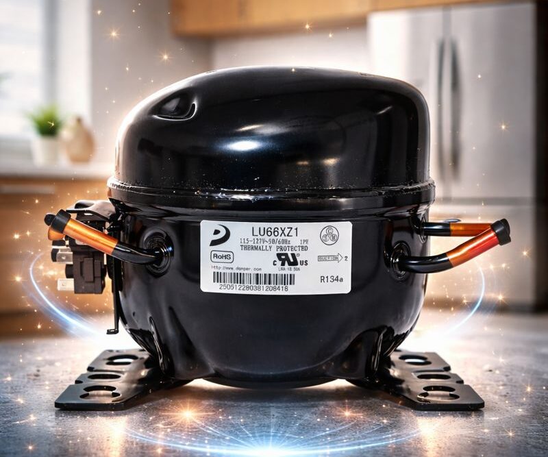 Compresor Nevera 1/5 HP Donper Original - Motor de Refrigeración R134a 110V (Modelo LU66XZ1)