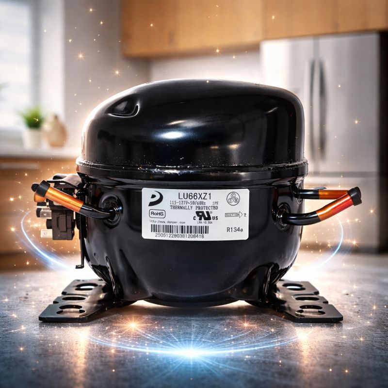 Compresor Nevera 1/5 HP Donper Original - Motor de Refrigeración R134a 110V (Modelo LU66XZ1)