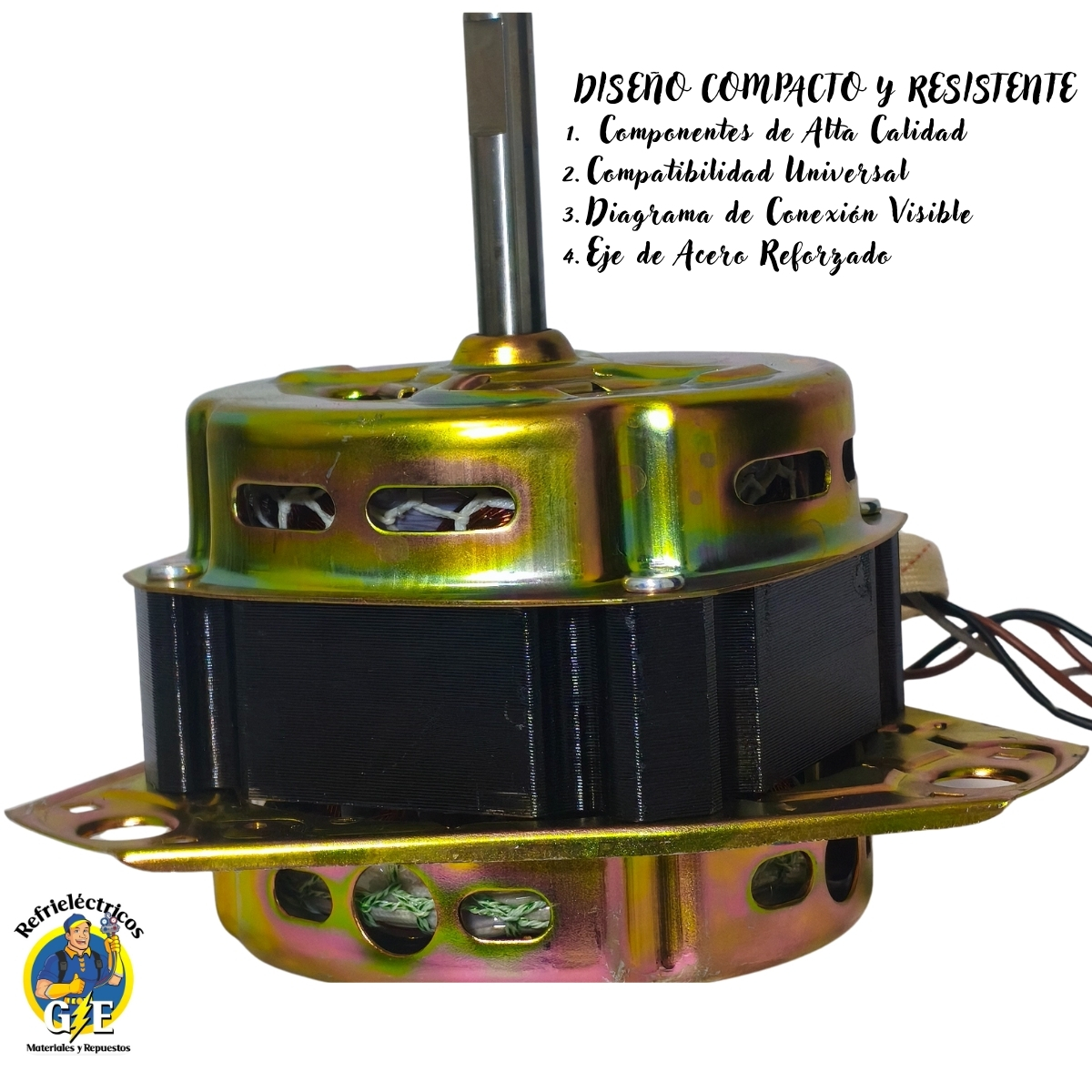 Motor de Lavado CL XD-120W (120W / 120V) para Lavadora - Embobinado 100% Cobre - Imagen 4