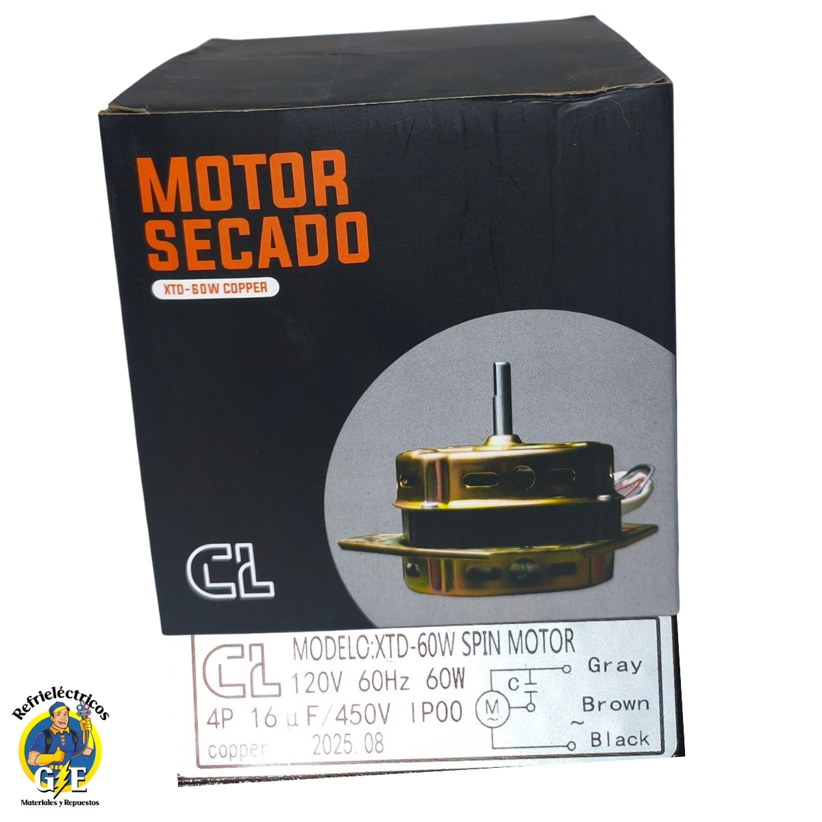 Motor de Secado CL XTD-60W para Lavadora - Embobinado 100% Cobre - Imagen 9