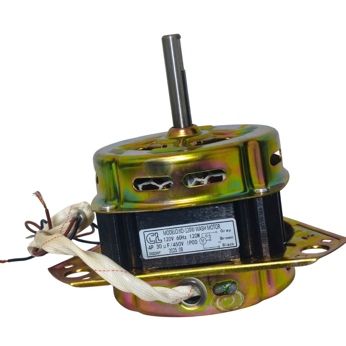 Motor de Lavado CL XD-120W (120W / 120V) para Lavadora - Embobinado 100% Cobre - Imagen 13